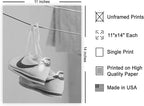 Poster Master Shoes in Clothesline Print - Image 2