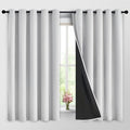 Yakamok 100% Blackout Curtains 63 Inches Long, 2 Thick Layers Heat and Full by Yakamok