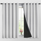Yakamok 100% Blackout Curtains 63 Inches Long, 2 Thick Layers Heat and Full by Yakamok