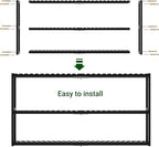 Extra Long Bathroom Organizer Storage Shelves 100% Bamboo Adjustable Height - Image 3