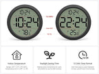 Digital Wall Clock with Date, Indoor Temperature, Battery-Operated Digital Clock - Image 5
