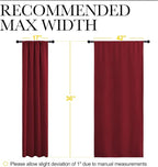 NICETOWN 36 inch Curtains for Small Windows, Thermal Insulated Privacy Short - Image 7