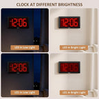 Soobest 9.5 Inch Large Digital Wall Clock Battery Operated, Auto & Manual - Image 6