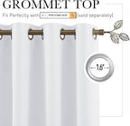 RYB HOME Extra Wide Curtain for Room Divider, 20ft Wide x 8ft Long - Image 2