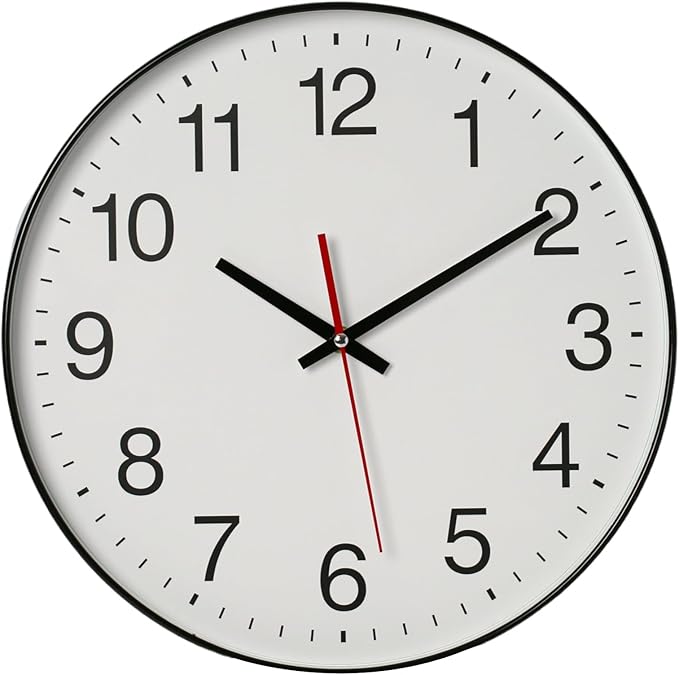 Spinaround Wall Clock, Modern Wall Clocks Battery, Silent Non-Ticking Analog by Unknown
