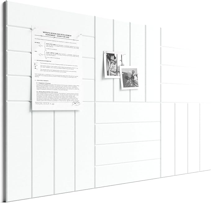 Bumusty Large Cork Board Alternative-36 x 24" Felt Bulletin Board Tiles by BUMUSTY