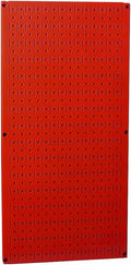 Wall Control Pegboard 32in x 16in Red Metal Pegboard Tool Board Panel by Wall+Control