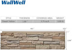 Faux Stone Wall Panels 1-Pack PU Stone Veneer Siding, Mortarless 46.25x12.88 - Image 6