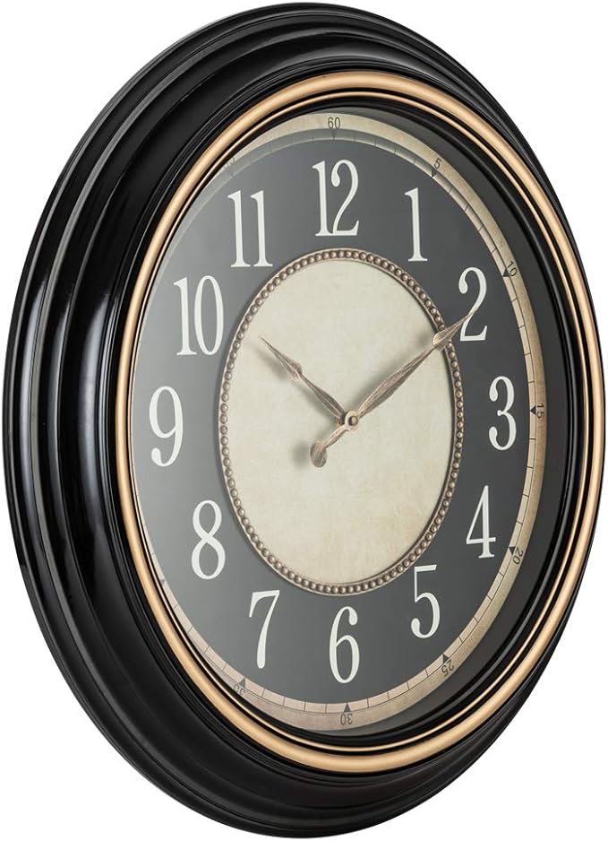 Pacific Bay Norden Huge Decorative Light-Weight 23-inch Wall Clock Silent - Image 9