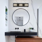 Black Vanity Lights for Bathroom Light Fixtures Adjust 3 Colors Modern Bath - Image 3