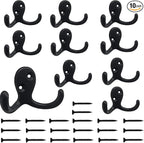 Kruodop 10 Pack Wall Hooks Wall Mounted Coat Hooks by Kruodop