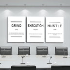 Framed Canvas Wall Art Success Quote, Office Wall Art, Positive Motivational - Image 2