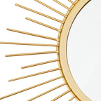 3 Pack Metal Mirrors for Wall Sunburst Wall Mirrors Home Décor Decorative - Image 2