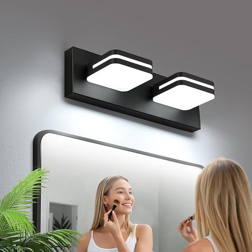 360° Rotate LED Bathroom Vanity Light Fixtures, 900LM Acrylic Matte Black by Torondo