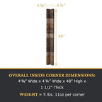 AZ Faux High-Density Polyurethane Faux Stone Flush Inside Corner - Image 3