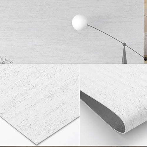 3D Wall Panels Peel and Stick – 23.82"x110" PVC Faux Travertine Texture by NAMAII