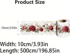 Vintage Rose Wallpaper Border 196x4 Inch Removable Wall Border Peel and Stick - Image 9