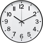 Wall Clock Modern Simple Quartz Decorative Clock Non-Ticking Silent Battery by BAKBRAND