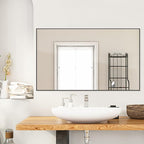 Modern Simple Black Frame 40x24Inch Mirror - Image 9