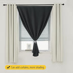 Adhesive Blackout Curtains- Self Stick Curtain No Rod Needed Easy to Hang - Image 9