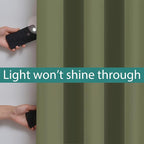 Yakamok 100% Blackout Curtains, Noise Reduction and Privacy Curtains - Image 3