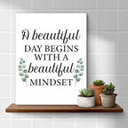 Motivational Eucalyptus Wall Art Decor, Inspirational Green Botanical Pictures - Image 4