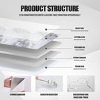 Chejiaye Thick 10pcs Marble Peel and Stick Backsplash Surface Waterproof Wall - Image 5