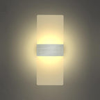 KICAAO Wall Sconces, Modern Wall Sconce Plug in 10W 6000K Cool White Acrylic - Image 2