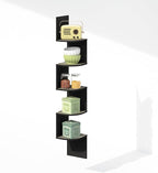 Furinno Rossi 5-Tier Floating Corner Shelf - Image 3