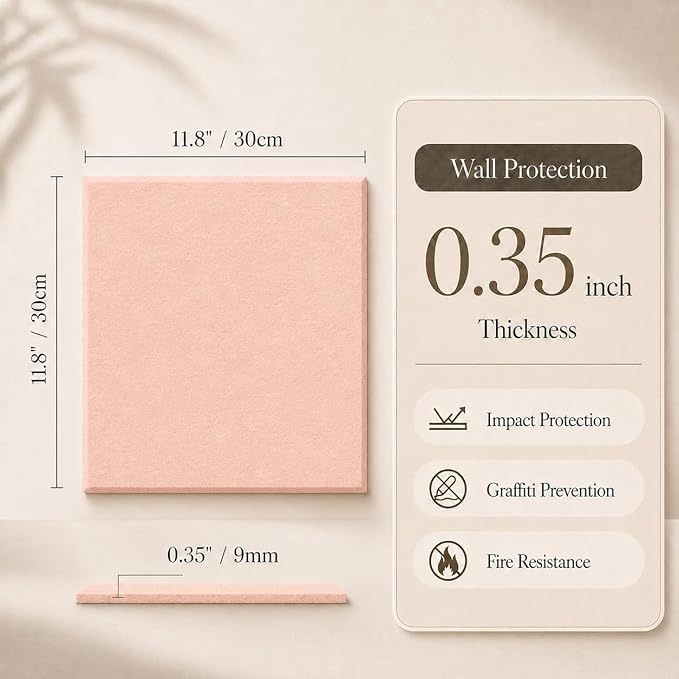 Large Cork Boards for Walls – 36" x 24" Self Adhesive Felt Wall Tiles - Image 2