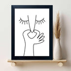 Funny Bathroom Wall Decor Black and White Bathroom Wall Art Framed Toliet Art - Image 9
