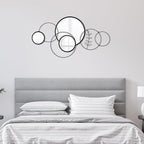 Hicarer Wall Mirror Decorative 41.34'' x 17.72'' Round Modern Metal Wall - Image 7