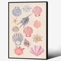 Pink Shell Posters Funky Coastal Cowgirl Wall Art Vintage Beach House by Unknown