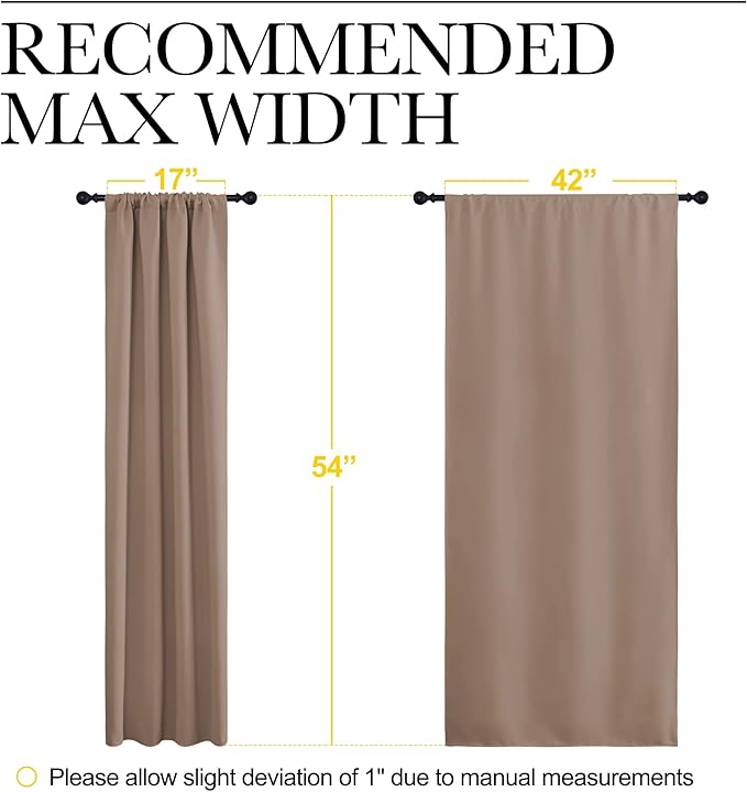 NICETOWN Kitchen Window Blackout Curtains - Image 7