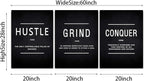 KAWAHONE Success Quotes Wall Art, Grind Hustle Conquer Motivation Wall Poster - Image 7