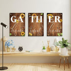GUBIYU Farmhouse Dining Room Wall Art Gather Signs - Image 4