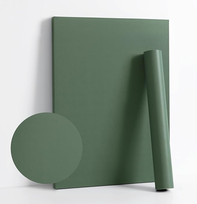 Dimoon 394''x17.7'' Green Peel and Stick Wallpaper Contact Paper Modern Self by DIYYOURMOON