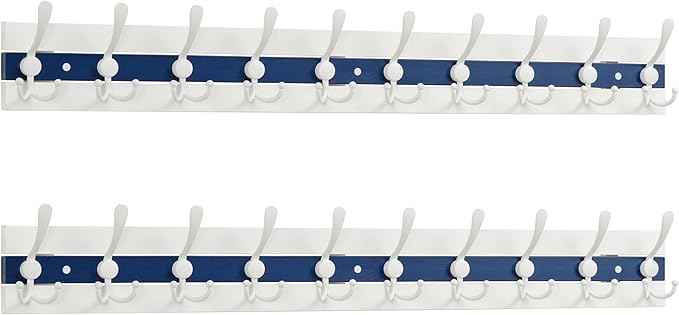SKOLOO Coastal Coat Rack Wall Mount-38-1/8 Beach House Entryway Wooden Coat Hook by SKOLOO
