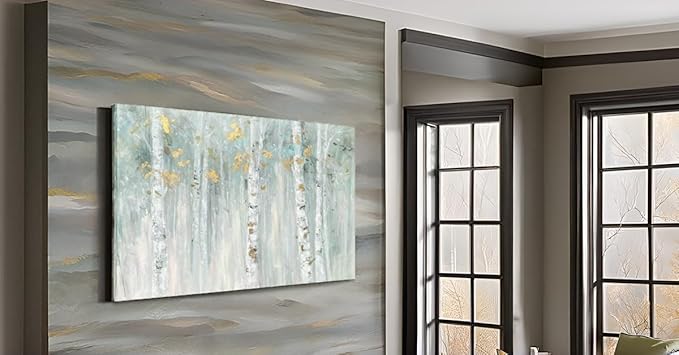 Yihui Arts Birch Tree Canvas Wall Art - Image 4