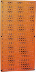 Wall Control Pegboard 32in x 16in Orange Metal Pegboard Tool Board Panel by Wall+Control