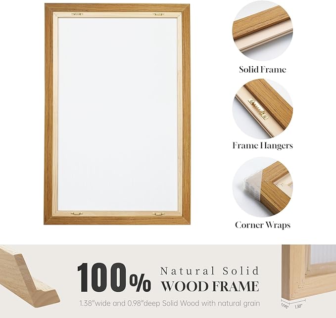 Framed Black and Beige Neutral Abstract Wall Art, Modern Canvas Prints - Image 7