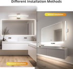 Combuh Lights for Bathroom Vanity Fixtures Above Mirror Soft Shadow Free Wall - Image 2