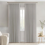 MIULEE Stone Back Tab Blackout Curtains 84 Inch Length 2 Panels Set - Image 8