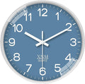 XNM Modern Blue Wall Clocks Battery Operated 10 Inch Classic Analog Clock by XNMwallclock