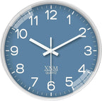 XNM Modern Blue Wall Clocks Battery Operated 10 Inch Classic Analog Clock by XNMwallclock