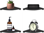 Small Floating Corner Shelves Metal Corner Wall Mounted Shelf Curved Corner - Image 7