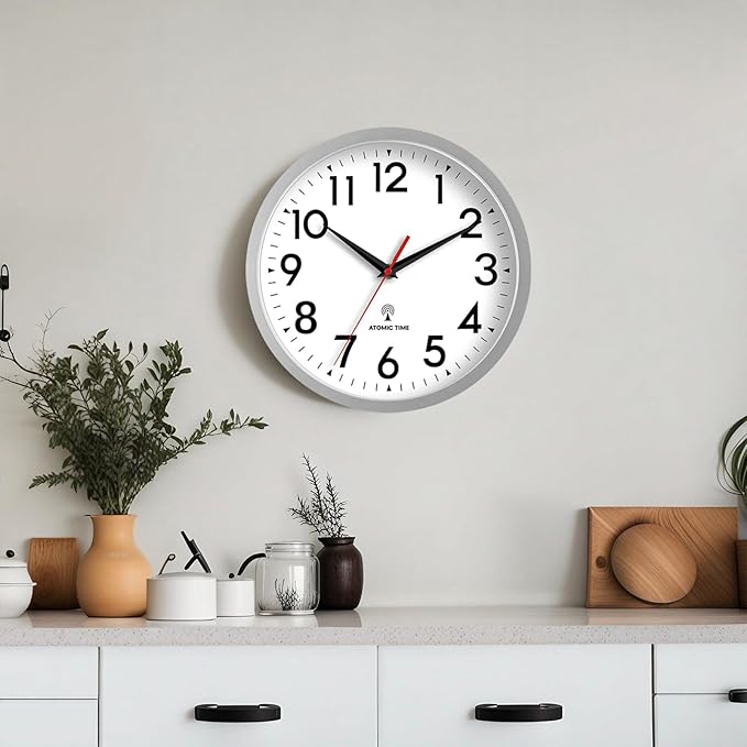 DAXSMY Atomic Wall Clock Analog 14 Inch Battery Operated Modern Decorative - Image 2