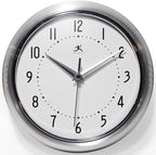 Infinity Instruments LTD. Retro 9 inch Silent Sweep Non-Ticking Mid Century by InfinityInstruments