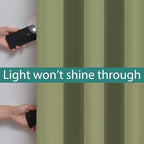 Yakamok 100% Blackout Curtains 96 Inches Long, 2 Thick Layers Heat and Full - Image 3