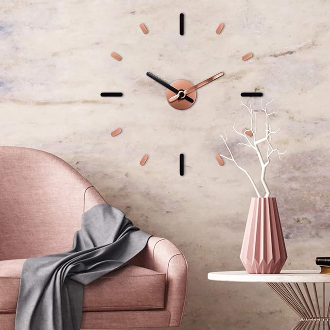 Presentime & Co Large Frameless DIY Wall Clock - Image 6